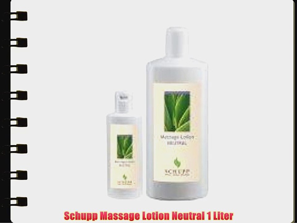 Schupp Massage Lotion Neutral 1 Liter