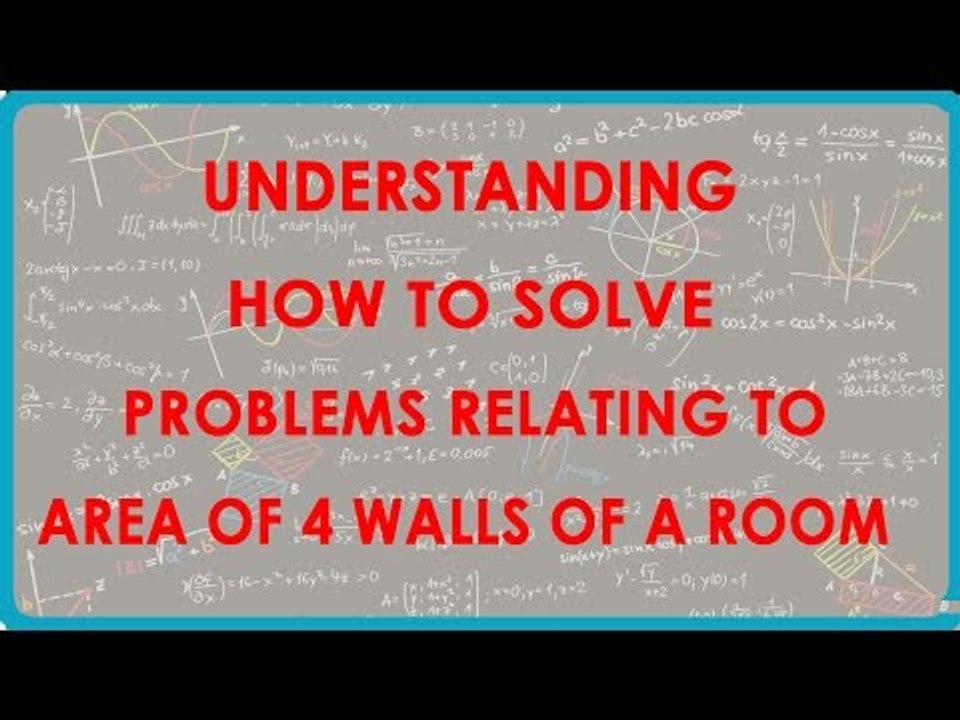 1134.CBSE math Class VII -Understanding how to Solve Problems relating to Area of 4 walls of a Room