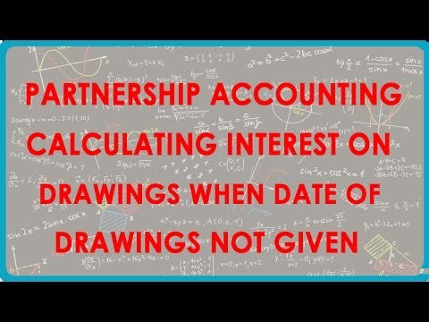 1072.Partnership Accounting - Calculating interest on Drawings when date of drawings not given