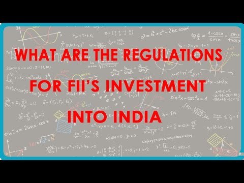 1136. What are the regulations for FII's Investment into India
