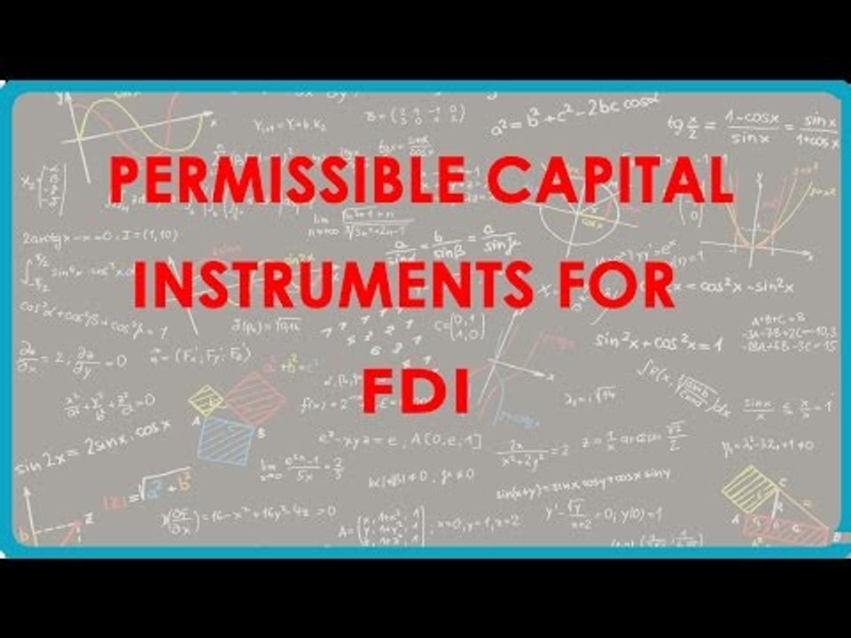 1137.Permissible capital instruments for FDI