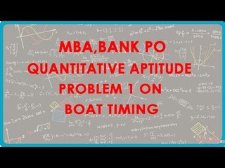 1192. MBA, Bank PO, Quantitative aptitude - Problem 1 on Boat timing calculation