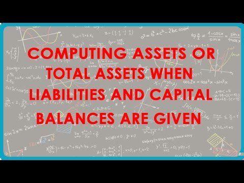 1115.Computing Assets or Total Assets when Liabilities and capital balances are given