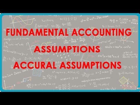 1090. Fundamental Accounting Assumption Accrual Assumption