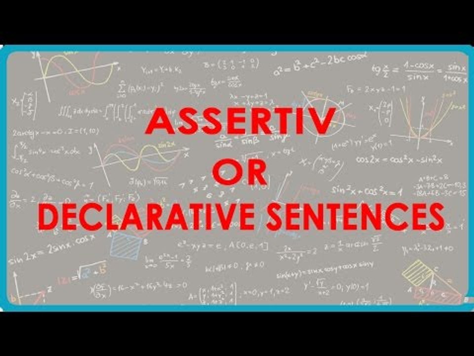 1116.Assertive or Declarative Sentences