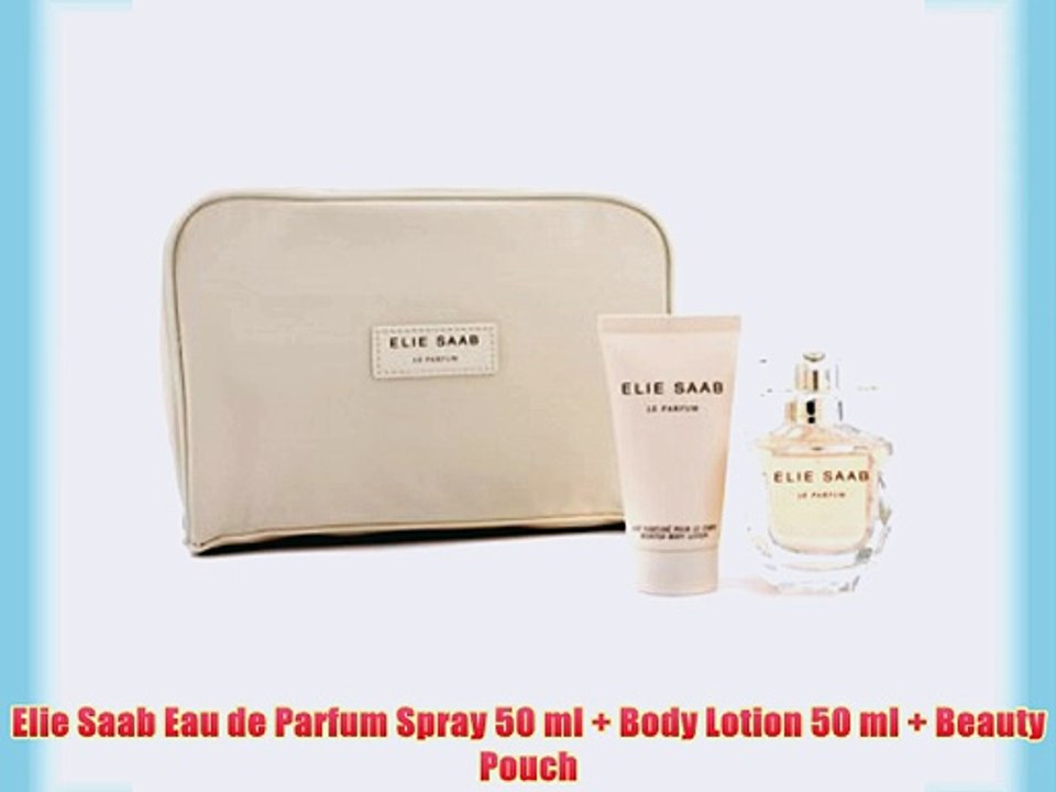Elie Saab Eau de Parfum Spray 50 ml   Body Lotion 50 ml   Beauty Pouch