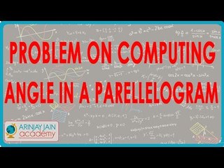 Problem on computing angles in a parellelogram