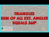 1438. Class IX Maths - Triangles - Sum of all three exterior Angles is 360 - CBSE Maths