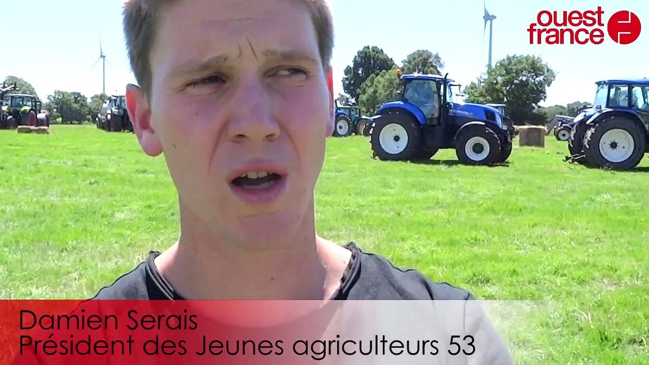 50 tracteurs pour un vélo géant