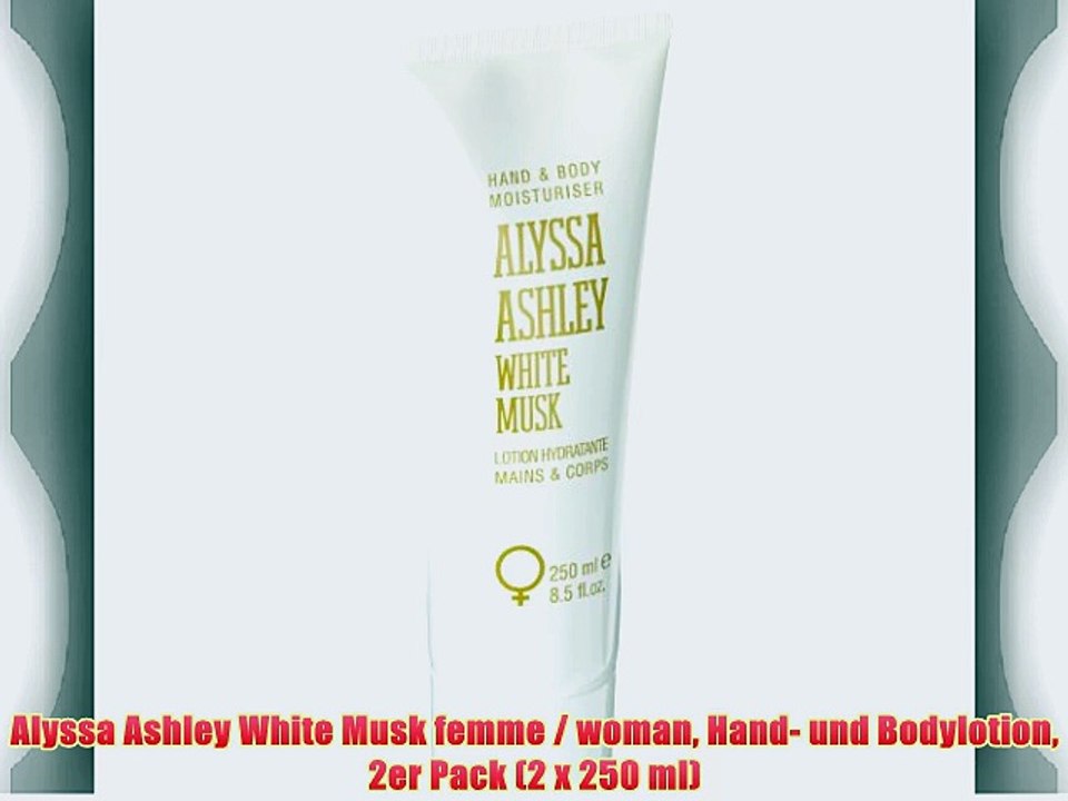 Alyssa Ashley White Musk femme / woman Hand- und Bodylotion 2er Pack (2 x 250 ml)
