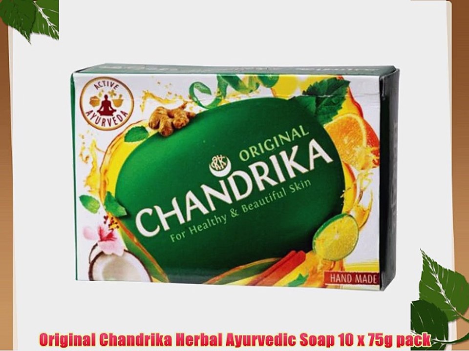 Original Chandrika Herbal Ayurvedic Soap 10 x 75g pack