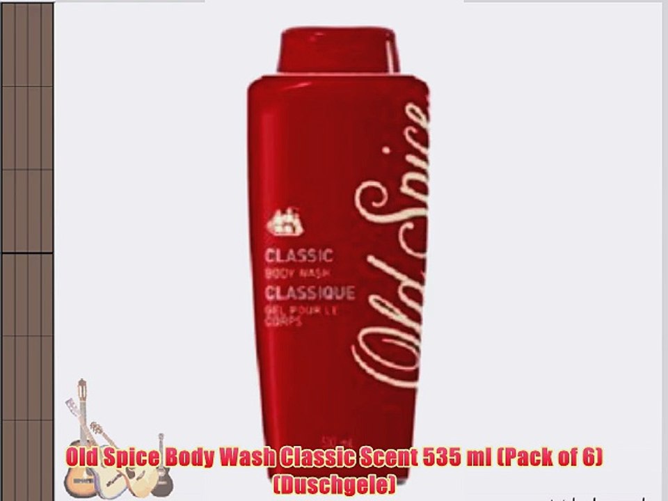Old Spice Body Wash Classic Scent 535 ml (Pack of 6) (Duschgele)