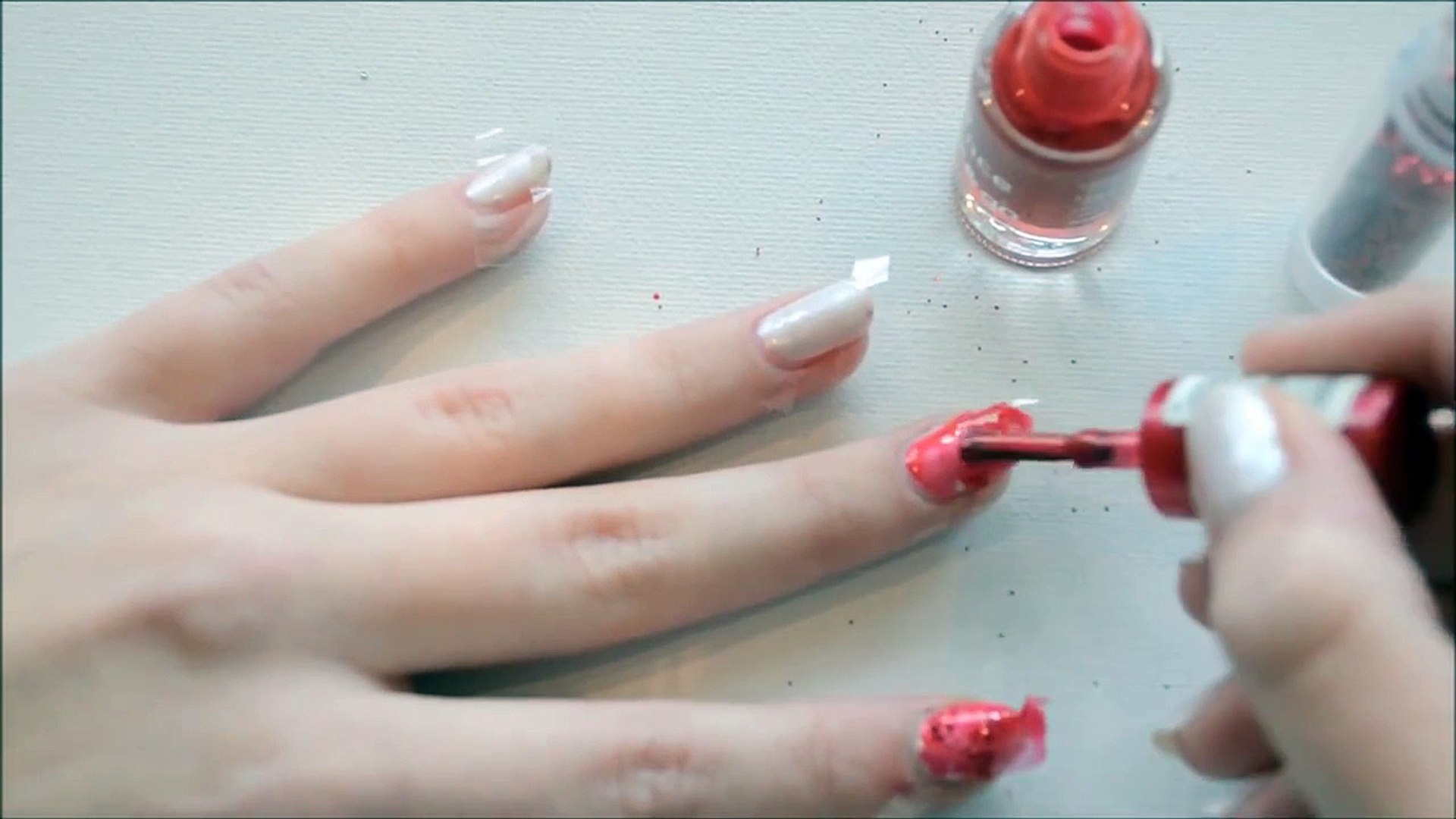 Nail Tutorial Candy Cane Nails Video Dailymotion