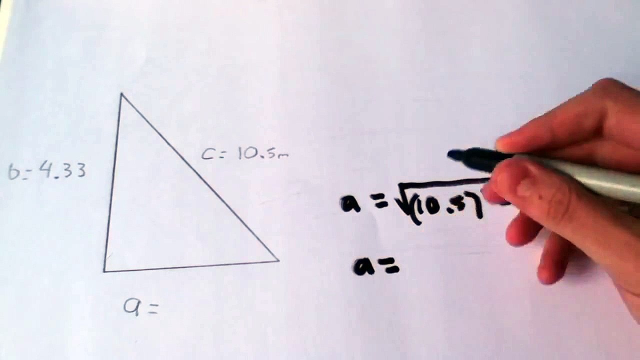 Teorema de Pitágoras - cálculos de trigonometria