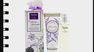 Taylor of London Calming Lavender Geschenkset 50ml EDT Spray   75ml Hand Lotion