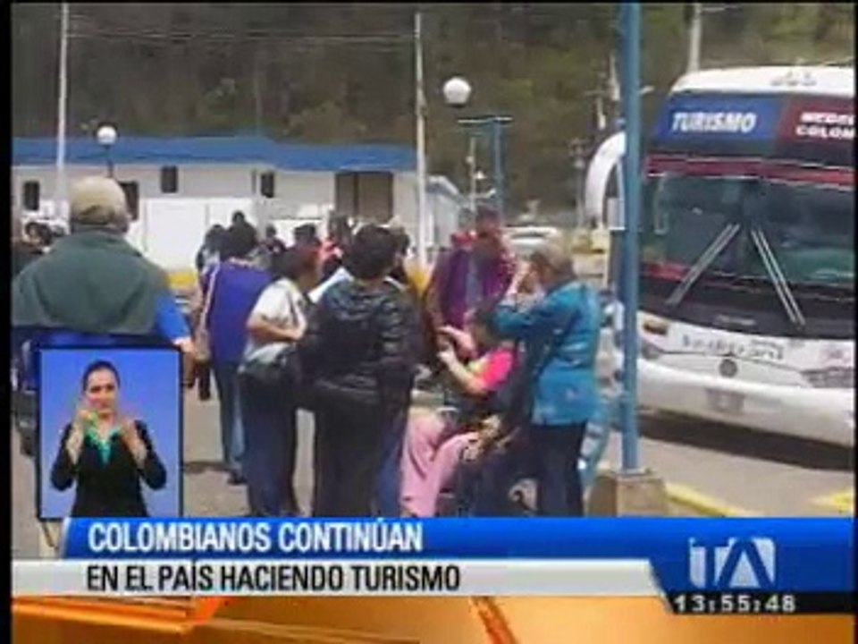 Creyentes colombianos continúan en el Ecuador por turismo