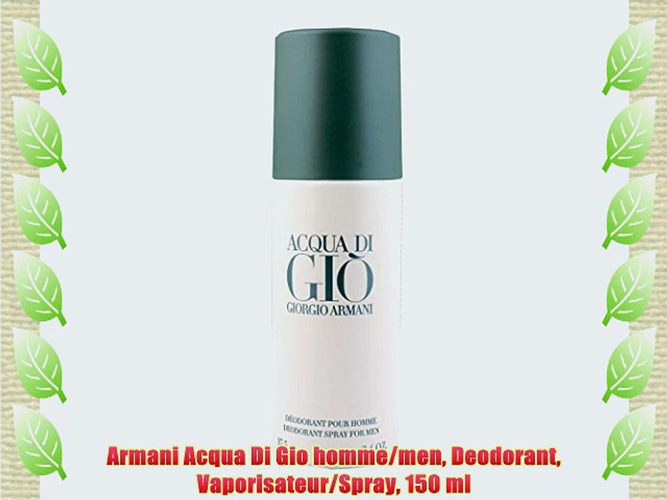 Armani Acqua Di Gio homme/men Deodorant Vaporisateur/Spray 150 ml