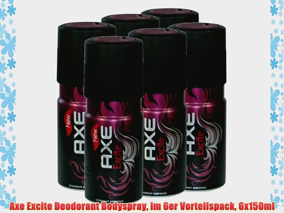 Axe Excite Deodorant Bodyspray im 6er Vorteilspack 6x150ml