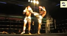 First high-kick knocked-out and paralysed fighter KO Fight