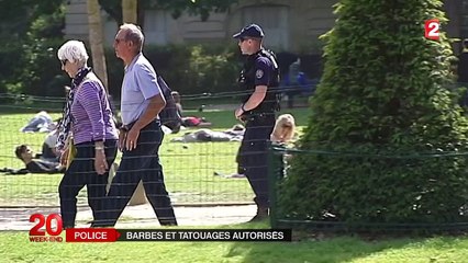 Barbes et tatouages font leur entrée dans la police