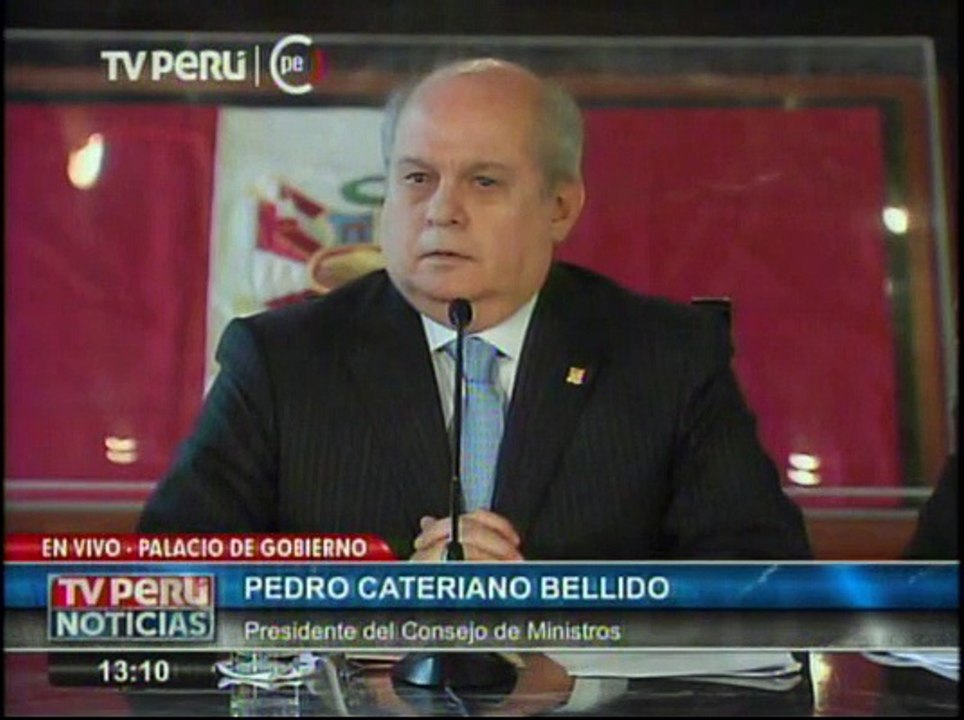 Pedro Cateriano respalda crítica de Ollanta Humala a los medios