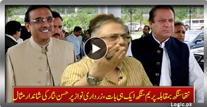 Natha Singh Vs Prem Singh One and Same Thing, Excellent Example By Hassan Nisar On Zardari & Nawaz