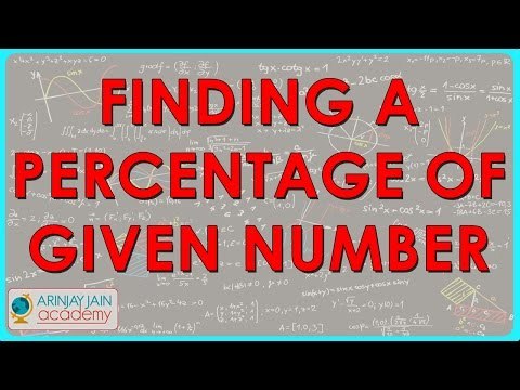 Finding a percentage of given number