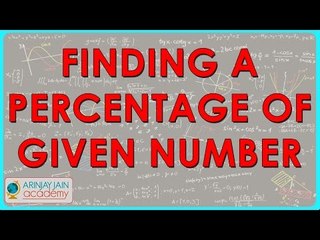 Finding a percentage of given number