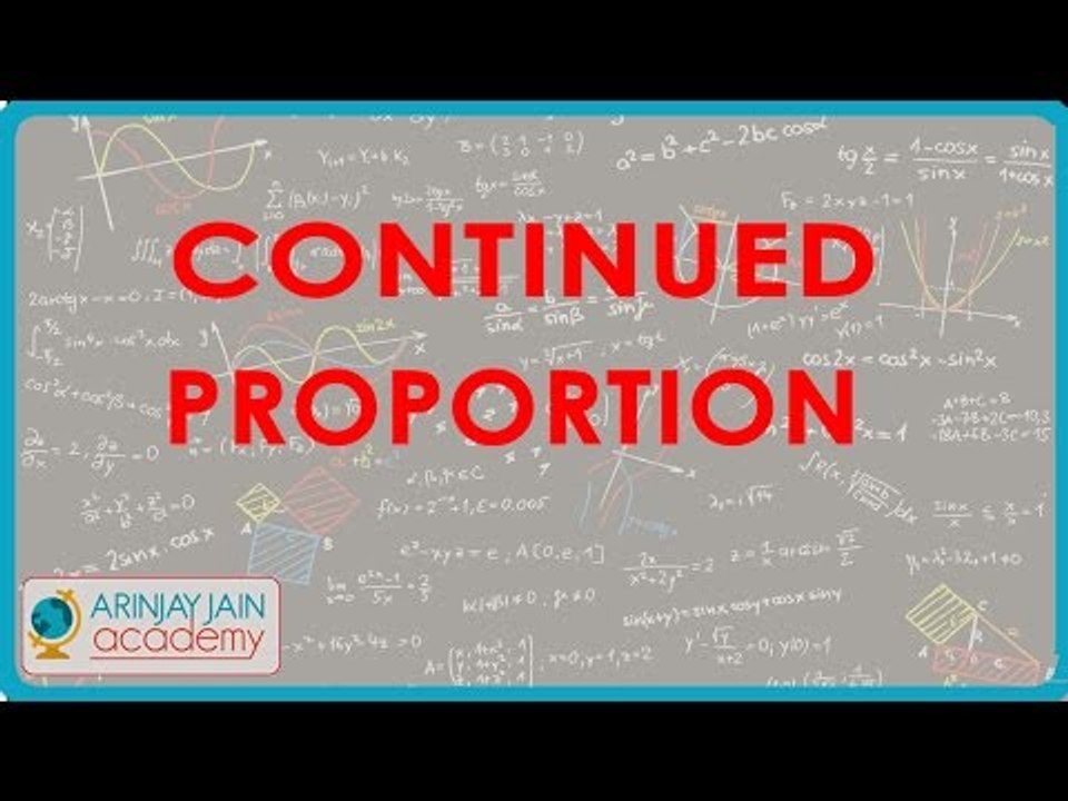 Continued Proportion
