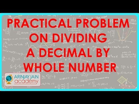 1207. Practical Problem on Dividing a Decimal by whole number
