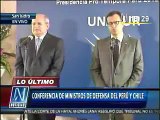 Canal N - 281112 - Ministros de Defensa de Perú y Chile reiteraron que respetarán fallo de La Haya