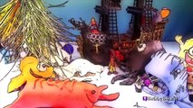 Spongebob Imaginext Whale Pirate Ship! Surprise Egg Shark HUGE Octopus Attacks HobbyKidsTV