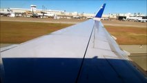 United 737-824 pushback, taxi, and takeoff Houston