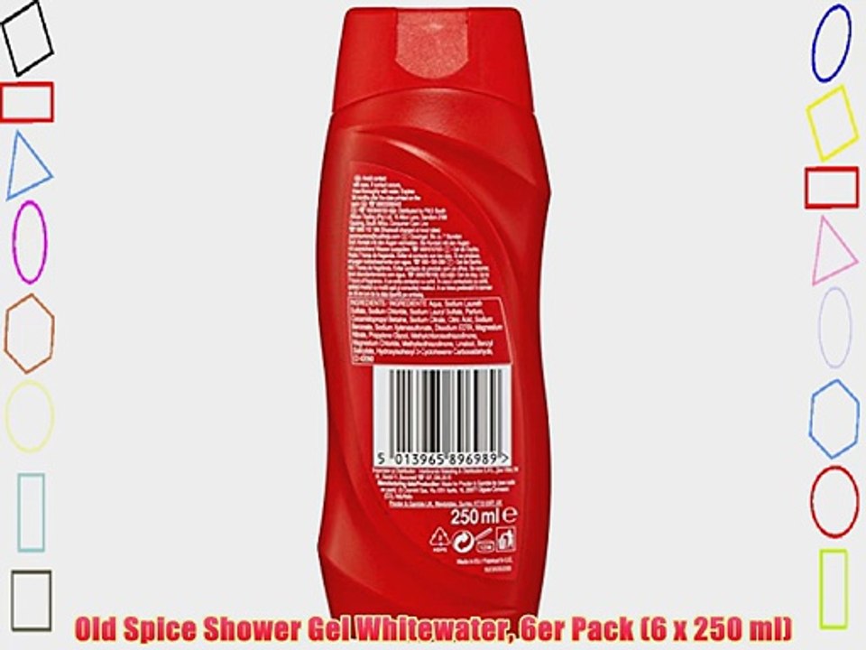 Old Spice Shower Gel Whitewater 6er Pack (6 x 250 ml)