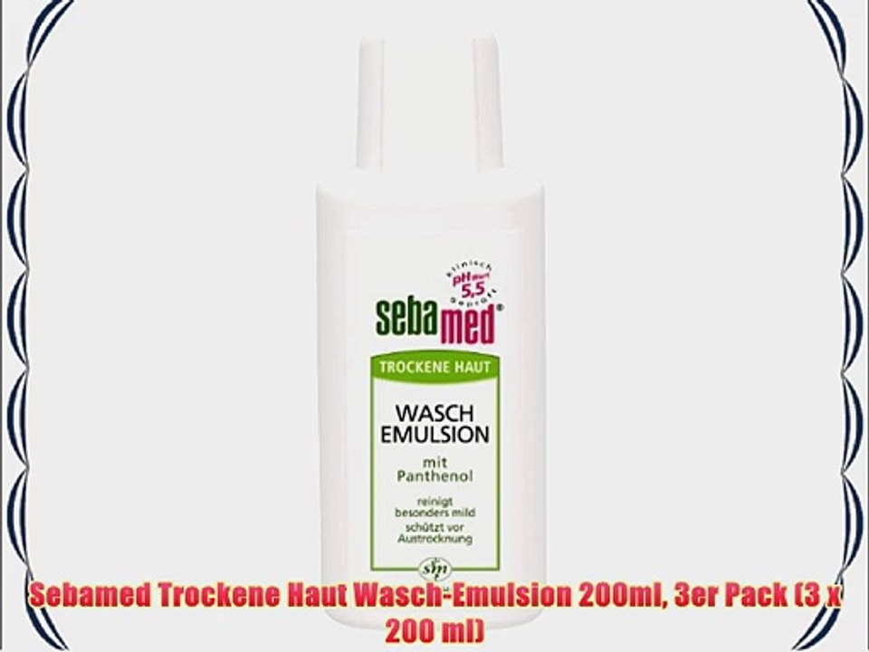 Sebamed Trockene Haut Wasch-Emulsion 200ml 3er Pack (3 x 200 ml)