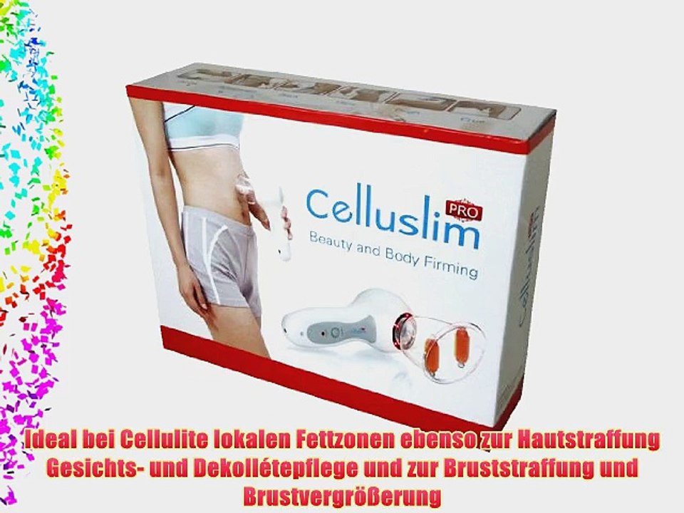 3in1 Celluslim Pro Vacuum Massageger?t - Anti-Cellulite Anti-Aging Vakuum Theraphie Lichttheraphie