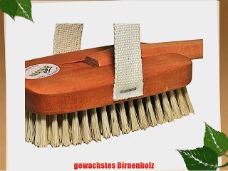Redecker R?ckenb?rste Badeb?rste aus Birnbaumholz Stiel abnehmbar 44cm