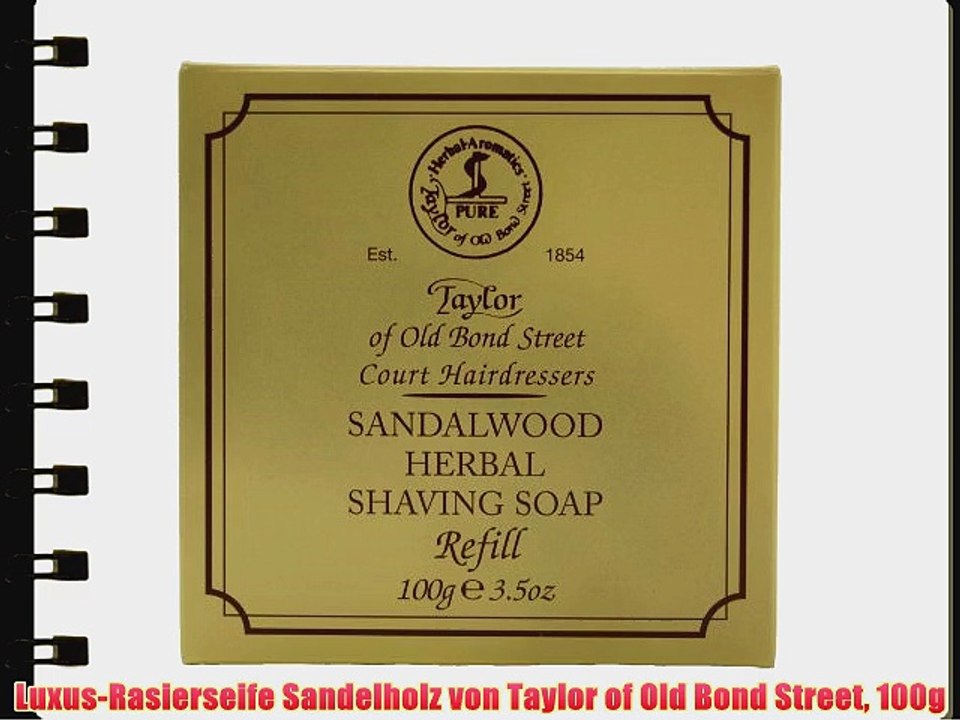 Luxus-Rasierseife Sandelholz von Taylor of Old Bond Street 100g
