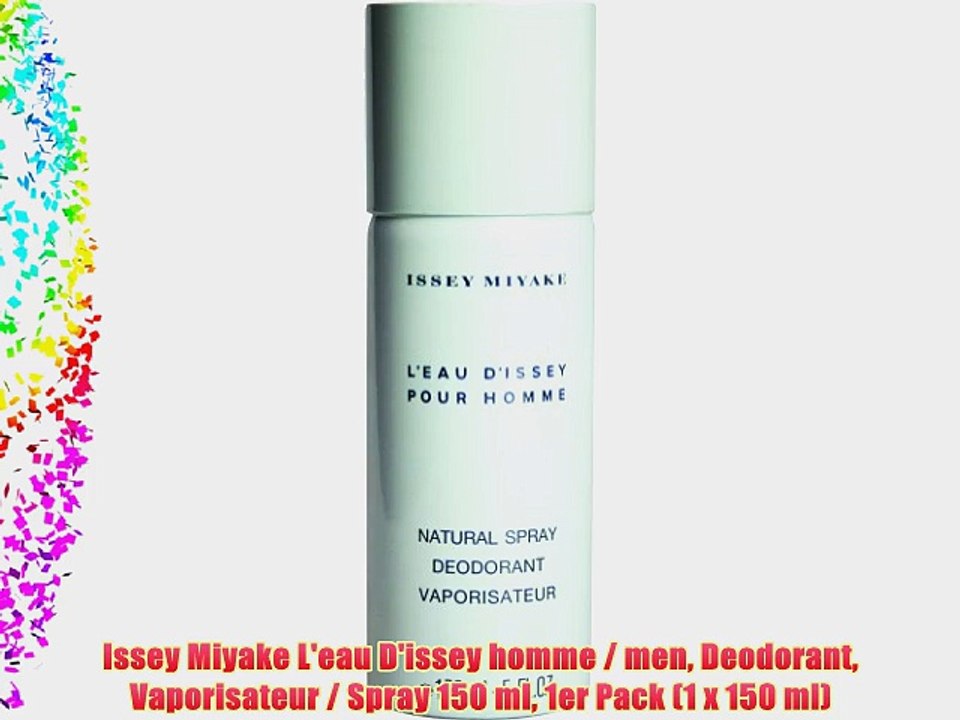 Issey Miyake L'eau D'issey homme / men Deodorant Vaporisateur / Spray 150 ml 1er Pack (1 x