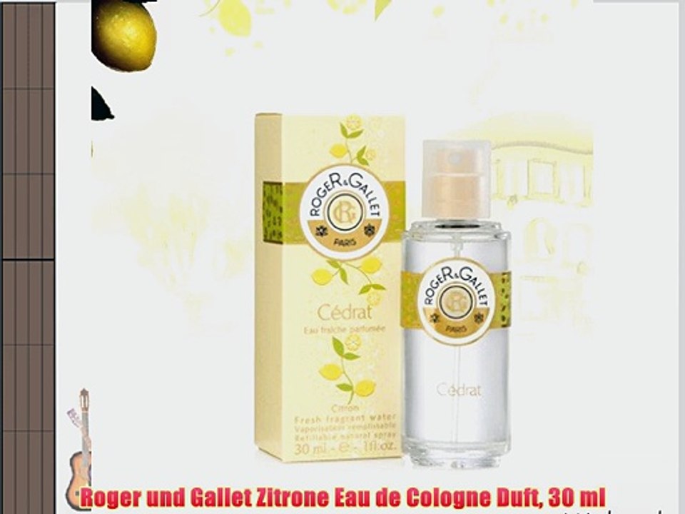 Roger und Gallet Zitrone Eau de Cologne Duft 30 ml