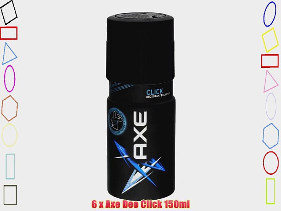6 x Axe Deo Click 150ml