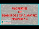 880. Class XII - CBSE, ICSE, NCERT Maths - Properties of  transpose of a Matrix - Property 3