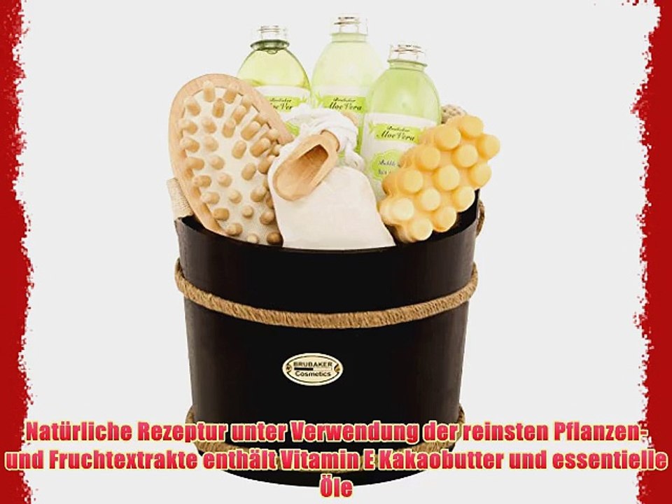 BRUBAKER Aloe Vera - Vanille Tr?ume - Das 14-teilige Wellness Verw?hn Badeset Geschenkset