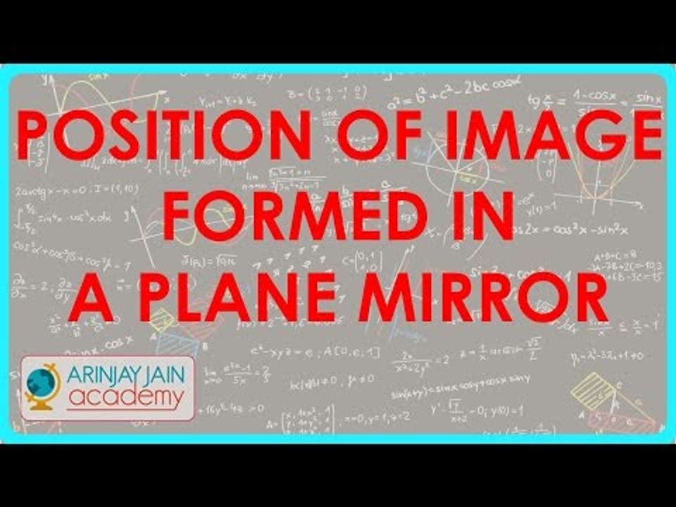 940. Physics Class X - CBSE, ICSE, NCERT Position of Image formed in a Plane Mirror