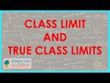 929. Class Limit and True Class Limits under Exclusive Method