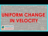 958. Velocity time Graph   Uniform change in velocity