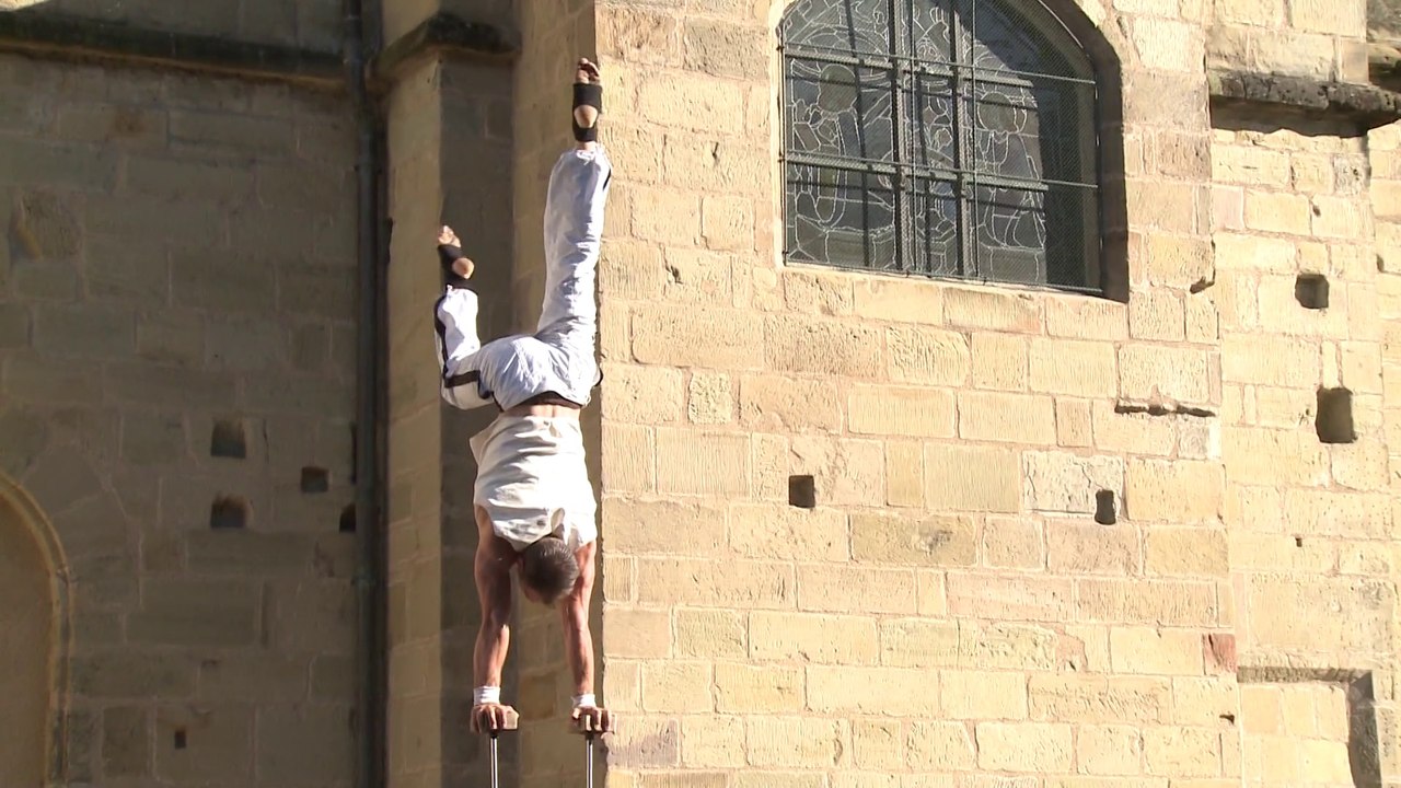 Animation équilibriste à Brive vendredi 10 juillet 2015