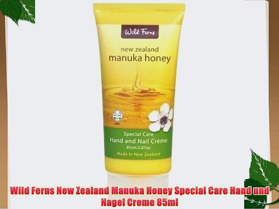 Wild Ferns New Zealand Manuka Honey Special Care Hand und Nagel Creme 85ml