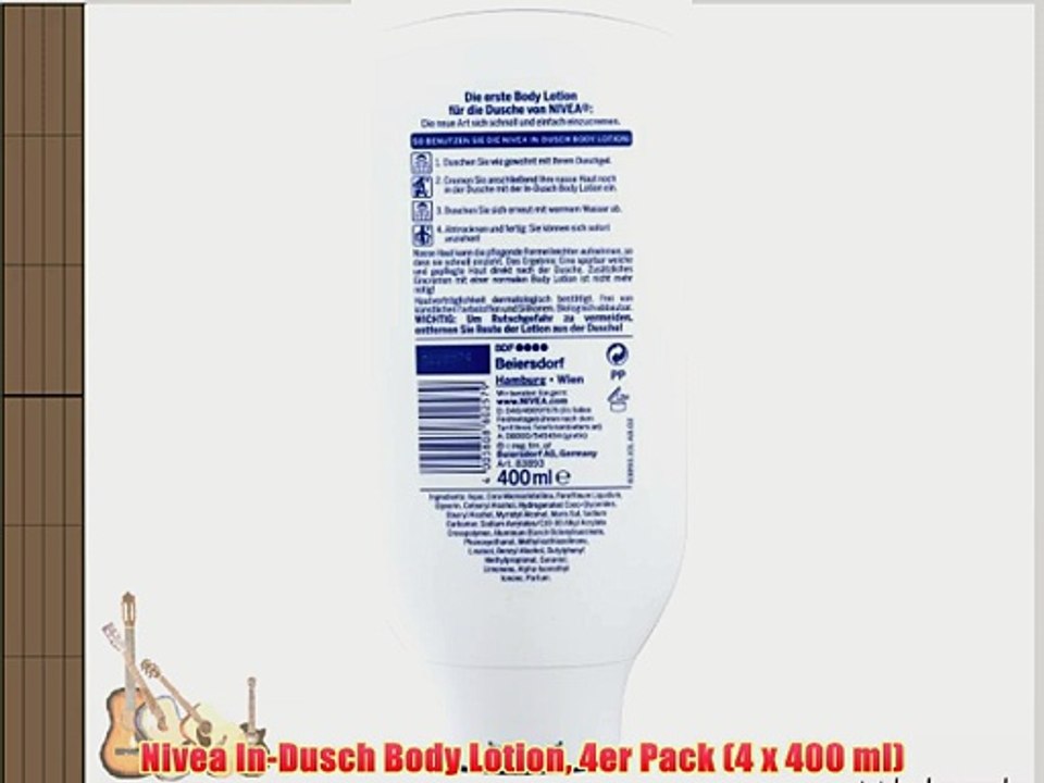 Nivea In-Dusch Body Lotion 4er Pack (4 x 400 ml)