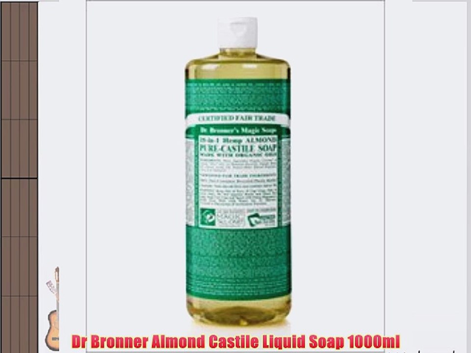 Dr Bronner Almond Castile Liquid Soap 1000ml